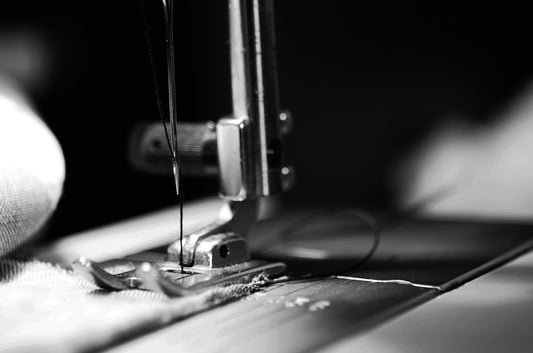 a sewing machine, sustainable fashion