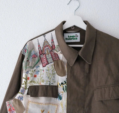 Embroidery patchwork - military jacket