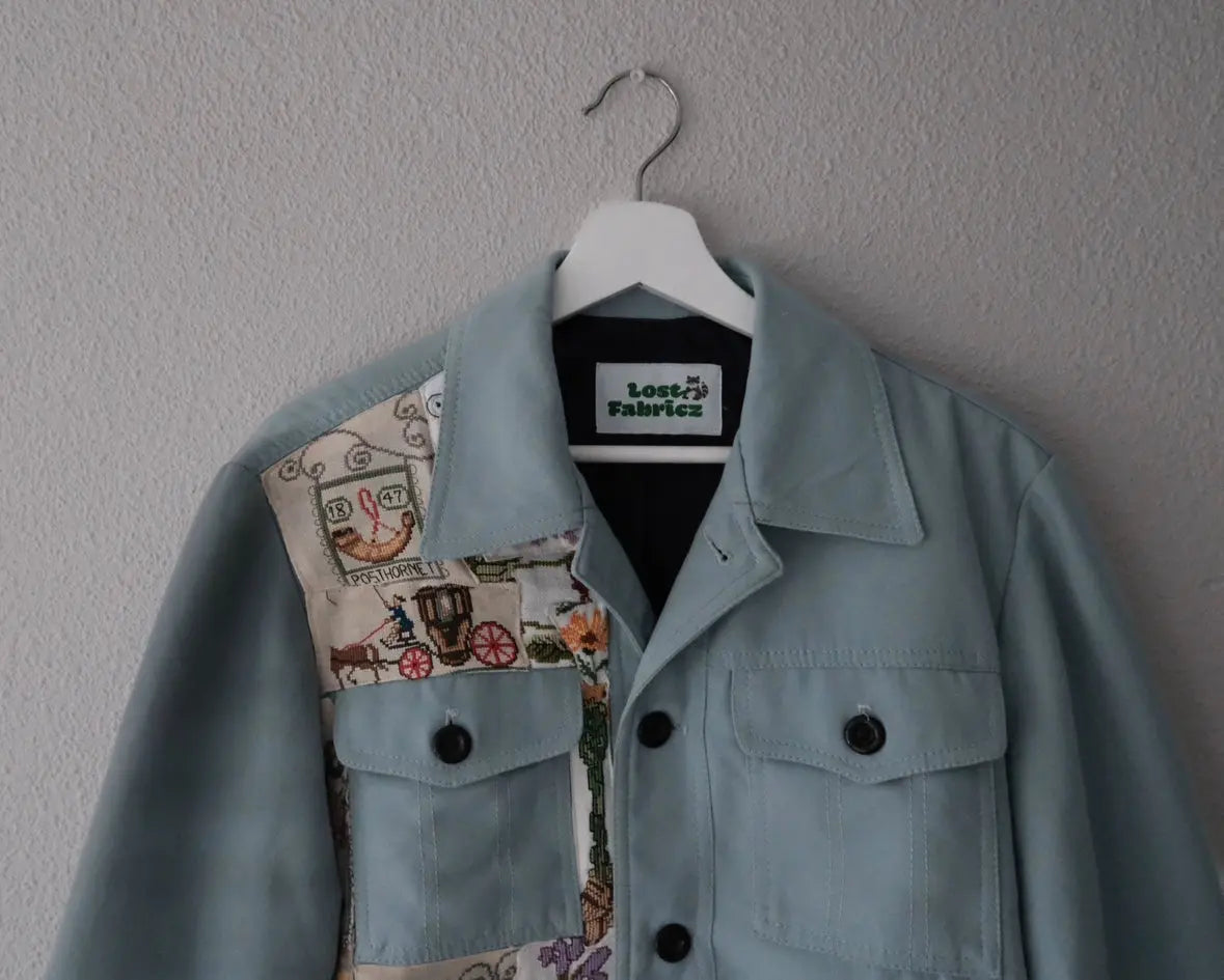 Embroidery patchwork- 70s jacket
