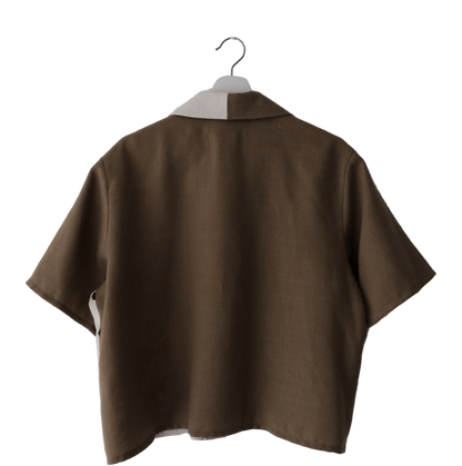 Flower Ivy - Cropped Camp Shirt