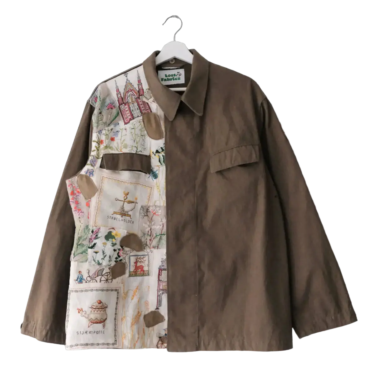 Embroidery patchwork - military jacket